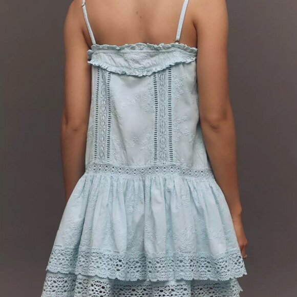 NWT Pilcro Sleeveless Square-Neck Swing Mini Dress Anthropologie Sundress sz XL - Picture 3 of 8